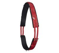 Imperial Riding IRH Deluxe Lunging Belt Polyester with Neoprene Lining and Metal Rings Tango Red Full