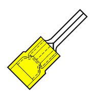 Nylon Insulated Pin Terminal P13.5 4.0-6.0mm2 - 156660 [100 Pieces]