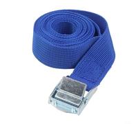 Nylon Lashing Strap with Quick Release Cam Buckle, 2m x 25mm Cargo Tie Down for Securing Luggage, Motorcycle, and Trailer Loads, 250lbs Capacity(Blue)