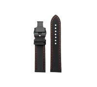 Nylon Leather Watch Strap Fit for Longines Heritage L2.838 /Tissot/Seiko/Casio/Omega 20mm 21mm 22mm 23mm 24mm(Black Orange-Black Folding,20mm)