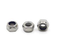 Nylon Lock Nuts M2 M2.5 M3 M4 M5 M6 M8 M10 M12 M14 M16 304 Stainless Steel Hexagon Anti-Slip Automatic Lock Nut(M12 2pcs)