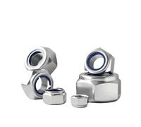 Nylon Lock Nuts M2 M2.5 M3 M4 M5 M6 M8 M10 M12 M14 M16 M20 304 Stainless Steel Hexagon Anti-Slip Automatic Lock Nut(M20 X 1pcs)