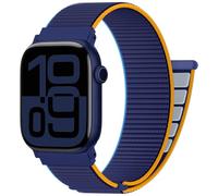 Nylon Loop Sport Band Compatible with Apple Watch Band 38mm 40mm 41mm 42mm Women Men Replacement Wrist Straps for iWatch SE Series 11 10 9 8 7 Breathable Soft Ideal for, navy, 38mm/40mm/41mm