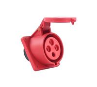 Nylon Material Concealed Oblique Industrial Socket 3 core 4 core 5 Hole 16A32A Aviation Waterproof and dustproof Non-Explosion-Proof Connector Three-Phase Power(Inclined seat 4 core 32A)