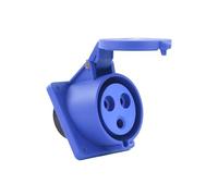Nylon Material Concealed Oblique Industrial Socket 3 core 4 core 5 Hole 16A32A Aviation Waterproof and dustproof Non-Explosion-Proof Connector Three-Phase Power(Inclined seat 3 core 16A)