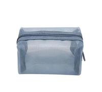 Nylon Mesh Cosmetic Bags Cute Women Small Lipstick Makeup Bags(Blue)