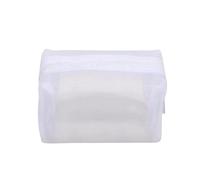 Nylon Mesh Cosmetic Bags Cute Women Small Lipstick Makeup Bags(White)
