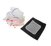 Nylon Mesh Filter Bag 5pcs Gallon with Drawstring Closure | All-mesh Filtration, Fold-flat Storage, for Nutrient Reservoirs, Aquarium Water, Plant Nurseries
