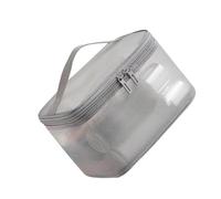 Nylon Meshes Travel Toiletry Bag Double Compartment Cosmetic Organizers Women Men Make Up Storage Solution Nylon Toiletry