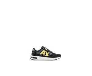 Nylon Micro-Suede Trainers - male - Armani Exchange - Sneakers - Black - 6 UK - Shoes 6 UK