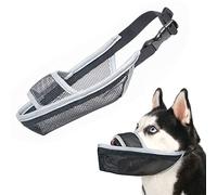 Nylon Muzzle for Small Medium Large Dogs, Air Mesh Breathable and Drinkable Pet Licking Muzzle Anti-Bite Barking