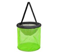 Nylon Net Bait Storage Cage Keep Minnow Floating Fishing Basket Bucket Foldable Net Holder Floating Basket