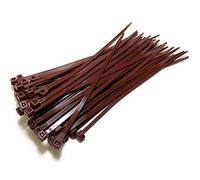 Nylon Plastic Cable Ties Long and Wide Extra Large Zip Ties Black and White wrap 50 pieces (4.8mm x 200mm)