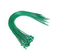 Nylon Plastic Cable Ties Long and Wide Extra Large Zip Ties Black and White wrap 50 pieces (Green, 4.8mm x 450mm)
