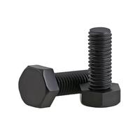 Nylon Plastic Hexagon Pan Head， Hexagonal Metal Screws Nylon M3-M12 Pack Of 5/10/20/50 pieces Multicolor Multiple Sizes(Black,M3x12 50pcs)