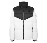 Nylon Puffer Jacket - male - Plein Sport - Jackets - White - 2XL - Sport 2XL