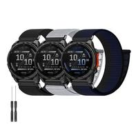 Nylon Quick Fit 22mm Bands for Garmin Fenix 8 47mm/Fenix 7/7 Pro/6/6 Pro/5/5 Plus Band, Soft Hook Loop Smartwatch Band for Garmin Forerunner 965/955/945/935/Approach S62/S70/tactix 8 47mm/Descent G2
