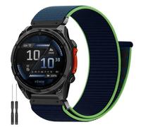 Nylon Quick Fit 22mm Bands for Garmin Fenix 8 47mm/Fenix 7/7 Pro/6/6 Pro/5/5 Plus Band, Soft Hook Loop Smartwatch Band for Garmin Forerunner 965/955/945/935/Approach S62/S70/tactix 8 47mm/Descent G2
