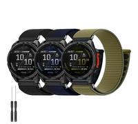 Nylon Quick Fit 22mm Bands for Garmin Fenix 8 47mm/Fenix 7/7 Pro/6/6 Pro/5/5 Plus Band, Soft Hook Loop Smartwatch Band for Garmin Forerunner 965/955/945/935/Approach S62/S70/tactix 8 47mm/Descent G2