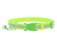 Nylon Reflective Safety Cats Collar with Bells - Neon Green
