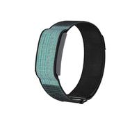 Nylon Replacement Band, Compatible with Amazfit Helio Strap - Adjustable, Breathable Sport Wristband for Fitness Tracker, Comfortable for All-Day Wear(Large) (Black)