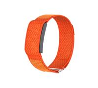 Nylon Replacement Band, Compatible with Amazfit Helio Strap (Hard Metal Case Not Included) - Adjustable, Breathable Sport Wristband for Fitness Tracker, Comfortable for All-Day Wear (Orange)
