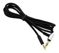 nylon replacement cable for Momentum wireless headphones, 1 2m length with oxygen copper core, gold plated 3 5mm connector and inline remote microphone (Standard Edition)