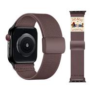 Nylon Replacement Compatible with Apple Watch Bands 38mm 40mm 41mm 42mm 44mm 45mm 46mm 49mm Women Soft Stretchy cute dog pattern Bands for magnetic iWatch Ultra/Ultra 2/3 Series10 9 8 7 SE 6 5 4 3 2 1