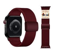 Nylon Replacement Compatible with Apple Watch Bands 38mm 40mm 41mm 42mm 44mm 45mm 46mm 49mm Women Soft Stretchy cute dog pattern Bands for magnetic iWatch Ultra/Ultra 2/3 Series10 9 8 7 SE 6 5 4 3 2 1