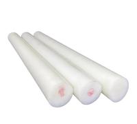 Nylon rod White Polyamide Plastic Round Bar PA6 Nylon Rods Wear Resistant Solid Cylinder Rod Sticks Dia 4mm~50mm For Machining Part Model(Diameter 50mm,Length 250mm)