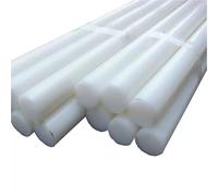 Nylon rod White Polyamide Stick PA6 Pure Nylon Rods Wear Resistant Rod Diameter 4mm~50mm Bar For Machining Length 25cm / 50cm(Diameter 25mm,Length 25cm)