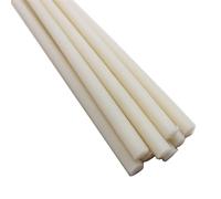 Nylon Rods Plastic Nylon Threaded Rods Bars Studding Stud M4 M5 M6 M8 M10 M12 M16 M20 Round(1 meter 50pcs,M5x0.8)