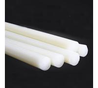 Nylon Rods White High Hard Gear Special Reinforced Bar Solid Bar 100mm Length 3mm-15mm Diameter PA6 Nylon Sticks Solid Cylindrical Plastic Rod Bushing Polyamide Wear-resistant Stick 1pc ( Size : 12mm(