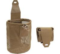 Nylon Roll-Up Mesh Dump Pouch Magazine Storage Mini Foldable Net Pocket E.DC Tactical Outdoor Sport Camping Hunting (Khaki)