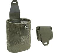 Nylon Roll-Up Mesh Dump Pouch Magazine Storage Mini Foldable Net Pocket E.DC Tactical Outdoor Sport Camping Hunting (Green)