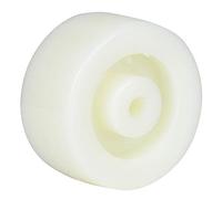 Nylon Roller Wheel, 10pcs 2-Inch Round Pulley Caster Single Wheel Nylon Pulley Wheels 20kg Maximum Load for Small Flat Car