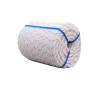 Nylon Rope 1/2 Inch White Pull Rope Cord Round Strand Weaving Twisted For Pull Swing Climb And Knot High Strength Hanging DIY(12mm,10m/33ft)