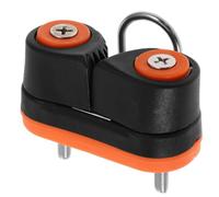 Nylon Rope Cleat with Roller Ball, Automatic Clamp for Kayak Lines | Double Guide Ring Design, Aluminium Alloy Parts, Secure Holding for Dock Lines and Anchor Trolley