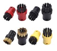 Nylon Round Brushes for Karcher,Kärcher Round Brush Set,Steam Cleaning Brush,Steam Cleaner SC1 SC2 SC3 SC4 SC5 6 (8 PCS)