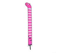 Nylon Scuba Diving SMB, 180x15cm With Eye Catching Sea Eel Design For Diver Below Signal Reflective Strips(Pink)
