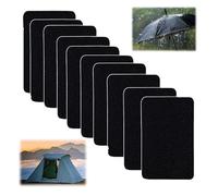 Nylon Self-Adhesive Fabric Patches,Down Jacket Repair Patch,Waterproof Inflatable Patch,Self-Adhesive Outdoor Camping Gear Tenacious Tape for Tent Down Jacket Sleeping Bag Backpack and Umbrella 10Pcs