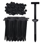 Nylon Self-Locking Cable Ties 2026 - Universal Car Repair Fasteners, Plastic Rivets for Bumpers and Fenders, UV and Heat Resistant Quick Fix (150pc)