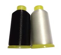 Nylon Sewing Thread, 2pcs 0.1mm Mono-Filament Invisible Thread, Quilting (White+Black)