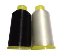 Nylon Sewing Thread, 2pcs 0.1mm Mono-Filament Invisible Thread, Quilting (White+Black)