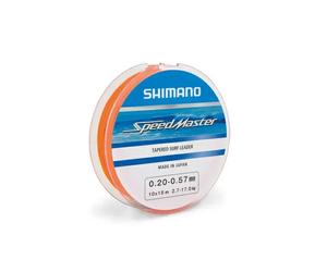 Nylon Shimano Speedmaster Tapered Surf Leader 10x15m Orange 0,23 mm