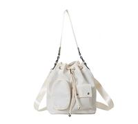 Nylon Shoulder Bag Casual Crossbody Bag Korean Styles Messengers Drawstring Bucket for Daily Work Travel Women Bucket Drawstring Shoulder