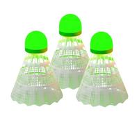 Nylon Shuttlecock for Night Games, Foam Head 0.2 Pound | 3-Piece Glow in the Dark Pack. This Windproof Badminton Equipment Helps Children and Adults Play in the Dark