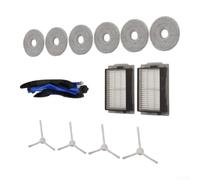 Nylon Side Brushes Roller Kit for Cecotec for conga 16090 Robot | High-quality nylon bristles, soft fiber design, prevents floor scratches, ensures long for service life