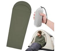 Nylon Sleeping Bag Liner - 128g Ultralight Travel Sheet with Small Pack Size, Lightweight Inner Sleeping Bag for Backpacking, Hostels, Huts & Camping