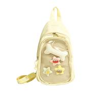 Nylon Slings Bags Itabag Convertible Crossbody Backpack Shoulder Bag for Anime Display Trendy Chest Daypack with Insert Convertible Crossbody Backpack Shoulder Bag